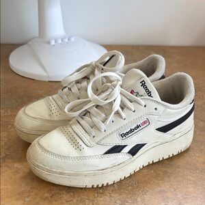 Reebok Women’s Size 6.5 Beige and Black Sneakers